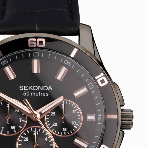 Sekonda Midnight Men s Sports Watch 30026 Round Black